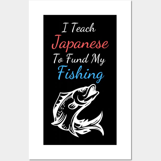 Fishing japanese teacher Wall Art by SnowballSteps